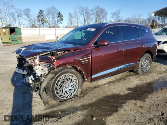 2021 Genesis GV80 with VIN KMUHB4SB5MU053632, listed as a Copart auction lot 41680785 with 62,795 mi miles and Salvage title. Bid and sale history available at DreamBid. Image 1.