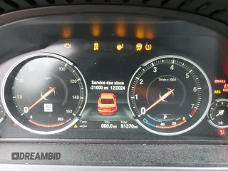 2015 BMW 7 Series 750Li with VIN WBAYE8C51FD781877, listed as a Copart auction lot 44023825 with 91,370 mi miles and Salvage Title. Bid and sale history available at carsss.com. Image 9.