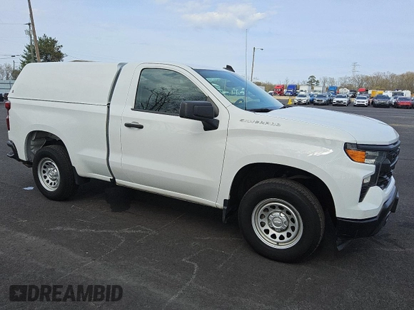 2023 Chevrolet Silverado 1500 Work Truck with VIN 3GCNAAEK3PG353504, listed as a Copart auction lot 52915425 with 57,193 mi miles and Clean Title. Bid and sale history available at DreamBid. Image 4.