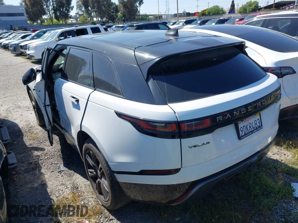2022 Land Rover Range Rover Velar R-Dynamic S with VIN SALYT2EX2NA343415, listed as a IAAI auction lot 41740556 with 22,626 mi miles. Bid and sale history available at carsss.com. Image 3.