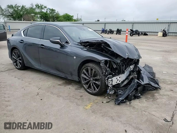 2023 Lexus IS 350 F Sport with VIN JTHGZ1B23P5068846, listed as a Copart auction lot 51160415 with 10,279 mi miles and Salvage title. Bid and sale history available at DreamBid. Image 11.