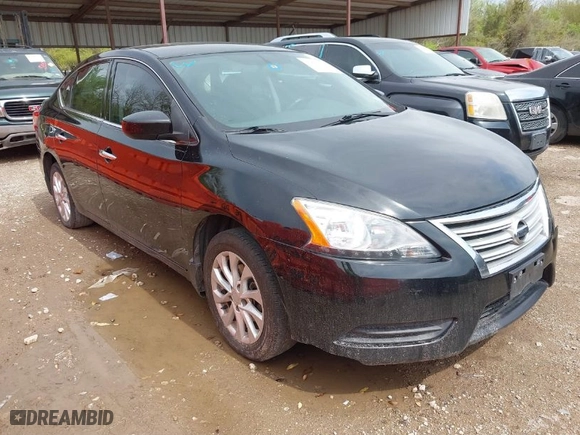 2015 Nissan Sentra S with VIN 3N1AB7AP4FY264651, listed as a IAAI auction lot 41894026 with 302,815 mi miles. Bid and sale history available at carsss.com. Image 1.