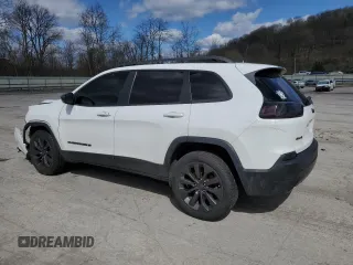 2021 Jeep Cherokee 80th Anniversary with VIN 1C4PJMMX4MD135393, listed as a Copart auction lot 52033255 with 76,546 mi miles and Salvage Title. Bid and sale history available at carsss.com. Image 2.
