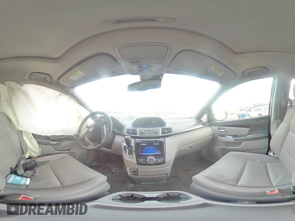 2014 Honda Odyssey EX-L with VIN 5FNRL5H69EB063028, listed as a Copart auction lot 43431935 with 118,426 mi miles and Salvage Title. Bid and sale history available at DreamBid. Image 13.