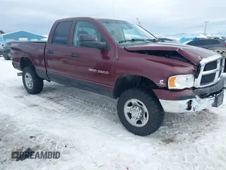 2003 Dodge Ram 2500 ST with VIN 3D7KU28C43G814097, listed as a IAAI auction lot 41617951 with 338,462 mi miles. Bid and sale history available at carsss.com. Image 1.