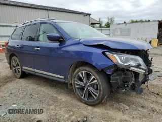 2020 Nissan Pathfinder Platinum with VIN 5N1DR2DM7LC623131, listed as a Copart auction lot 52731565 with 75,779 mi miles and Salvage title. Bid and sale history available at DreamBid. Image 4.