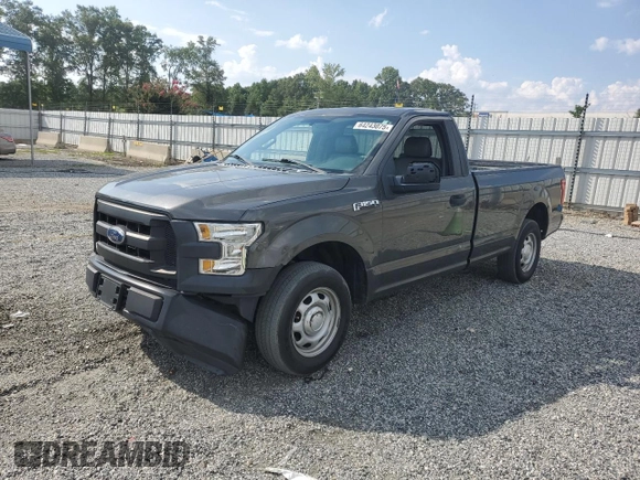 2017 Ford F-150 XL with VIN 1FTMF1C85HKE23681, listed as a Copart auction lot 64243075 with 105,163 mi miles and Clean title. Bid and sale history available at DreamBid. Image 1.