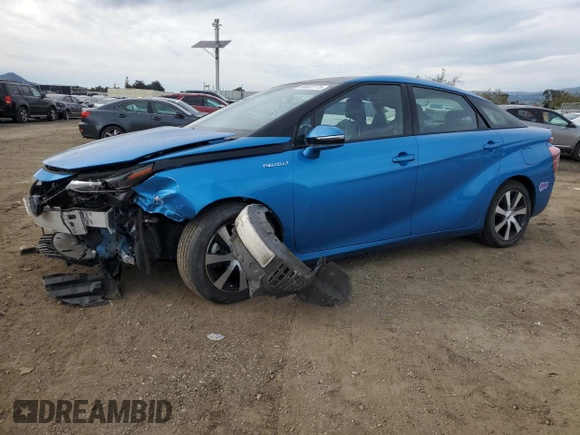 2019 Toyota Mirai with VIN JTDBVRBD0KA005923, listed as a Copart auction lot 50032775 with 60,729 mi miles and Salvage Title. Bid and sale history available at carsss.com. Image 1.