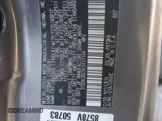 2014 Toyota Sienna XLE with VIN 5TDYK3DC5ES431148, listed as a Copart auction lot 43571065 with 82,854 mi miles and Salvage Title. Bid and sale history available at carsss.com. Image 14.