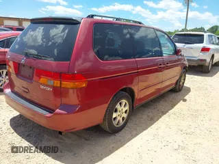 2003 Honda Odyssey EX with VIN 5FNRL18663B021888, listed as a IAAI auction lot 42343770 with 261,998 mi miles and . Bid and sale history available at DreamBid. Image 4.