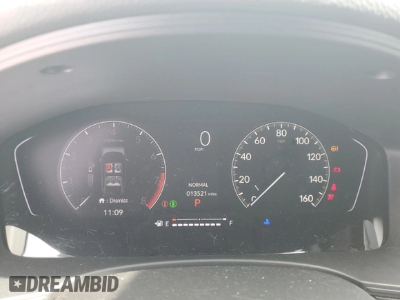 2023 Honda Civic Sport with VIN 19XFL2H82PE001787, listed as a Copart auction lot 54133215 with 13,521 mi miles and Salvage Title. Bid and sale history available at DreamBid. Image 9.
