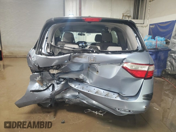 2013 Honda Odyssey EX-L with VIN 5FNRL5H64DB080141, listed as a Copart auction lot 49553235 with 128,358 mi miles and Salvage Title. Bid and sale history available at carsss.com. Image 6.
