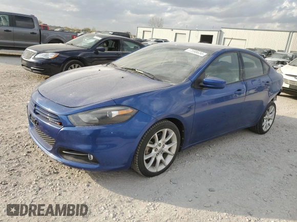 2013 Dodge Dart SXT with VIN 1C3CDFBA0DD175944, listed as a Copart auction lot 77598634 with 98,373 mi miles and Salvage Title. Bid and sale history available at carsss.com. Image 1.