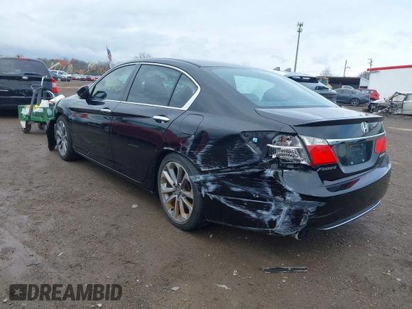 2014 Honda Accord Sport with VIN 1HGCR2F59EA270980, listed as a IAAI auction lot 41954935 with 130,041 mi miles and . Bid and sale history available at DreamBid. Image 3.