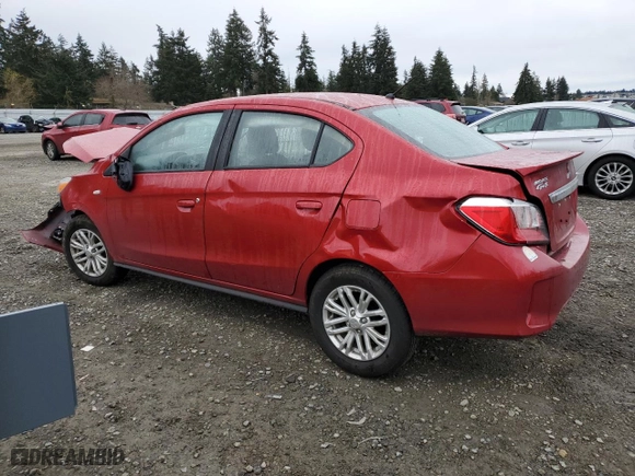 2024 Mitsubishi Mirage G4 ES with VIN ML32FUFJ2RHF00552, listed as a Copart auction lot 49524525 with 18,483 mi miles and Salvage Title. Bid and sale history available at carsss.com. Image 2.