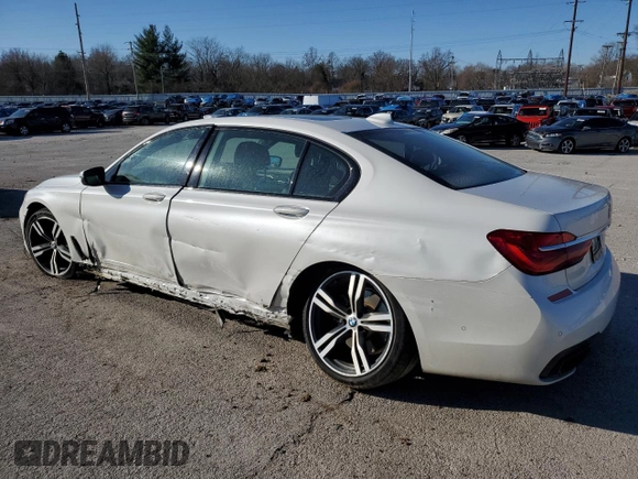 2017 BMW 7 Series 750i with VIN WBA7F0C39HGM22030, listed as a Copart auction lot 87127484 with 110,634 mi miles and Salvage title. Bid and sale history available at DreamBid. Image 2.