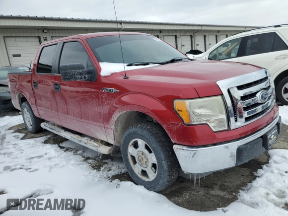 2010 Ford F-150 XL with VIN 1FTEW1C85AFD23115, listed as a Copart auction lot 45932545 with 193,965 mi miles and Salvage Title. Bid and sale history available at carsss.com. Image 4.