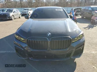 2021 BMW 7 Series 750i xDrive with VIN WBA7U2C03MCE67380, listed as a Copart auction lot 48050355 with 49,353 mi miles and Salvage Title. Bid and sale history available at carsss.com. Image 5.