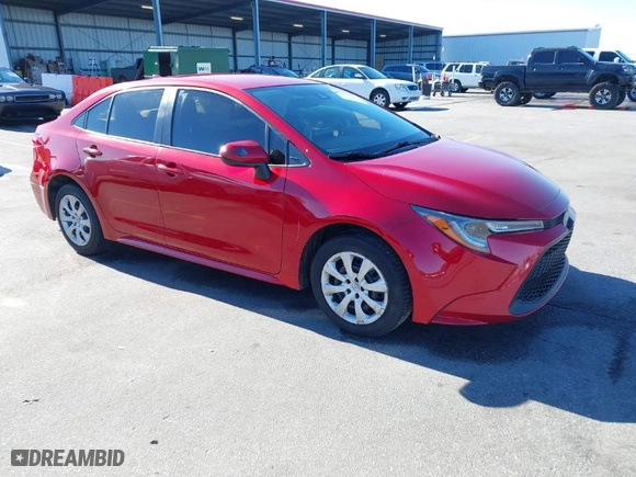 2020 Toyota Corolla LE with VIN JTDEPRAE6LJ009686, listed as a IAAI auction lot 41217057 with 83,311 mi miles. Bid and sale history available at carsss.com. Image 1.