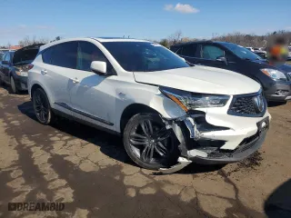 2019 Acura RDX w/A-Spec Pkg with VIN 5J8TC2H68KL016975, listed as a Copart auction lot 46504595 with 70,194 mi miles and Salvage Title. Bid and sale history available at carsss.com. Image 4.
