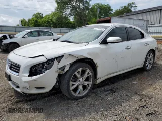 2012 Nissan Maxima SV with VIN 1N4AA5AP1CC867121, listed as a Copart auction lot 57308725 with 197,115 mi miles and Salvage title. Bid and sale history available at DreamBid. Image 1.