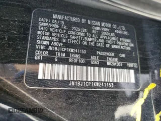 2019 Nissan Rogue S with VIN JN1BJ1CP1KW241153, listed as a Copart auction lot 50381415 with 117,820 mi miles and Salvage Title. Bid and sale history available at DreamBid. Image 16.