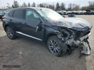 2020 Acura RDX w/Technology Pkg with VIN 5J8TC2H59LL006772, listed as a Copart auction lot 45797615 with 0 mi miles and Salvage Title. Bid and sale history available at carsss.com. Image 4.