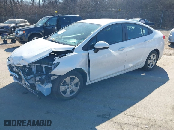2017 Chevrolet Cruze LS with VIN 1G1BC5SM4H7165610, listed as a IAAI auction lot 41709729 with 24,853 mi miles and . Bid and sale history available at DreamBid. Image 2.