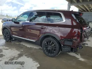 2022 Kia Telluride SX with VIN 5XYP54HC7NG281592, listed as a Copart auction lot 61362775 with 30,821 mi miles and Salvage title. Bid and sale history available at DreamBid. Image 2.