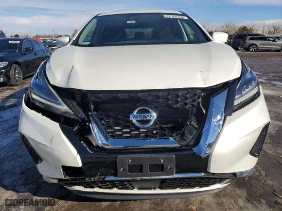 2021 Nissan Murano S with VIN 5N1AZ2ASXMC124346, listed as a Copart auction lot 42160355 with 24,580 mi miles and Salvage Title. Bid and sale history available at carsss.com. Image 5.