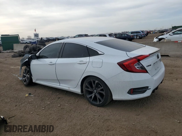 2021 Honda Civic Sport with VIN 2HGFC2F86MH543947, listed as a Copart auction lot 49189245 with Not Provided miles and Salvage Title. Bid and sale history available at DreamBid. Image 2.