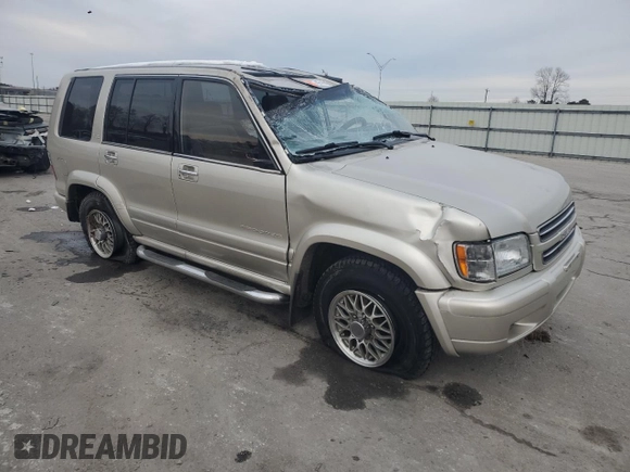 2000 Isuzu Trooper S with VIN JACDJ58X9Y7J18322, listed as a Copart auction lot 42444695 with 149,799 mi miles and Salvage title. Bid and sale history available at DreamBid. Image 4.