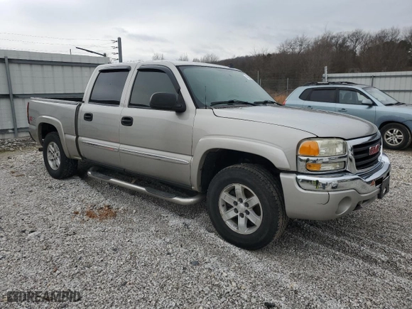 2006 GMC Sierra 1500 SLT with VIN 2GTEK13T461169155, listed as a Copart auction lot 43598585 with 205,608 mi miles and Salvage Title. Bid and sale history available at carsss.com. Image 4.