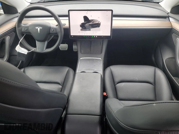 2022 Tesla Model 3 Performance with VIN 5YJ3E1EC1NF267857, listed as a Copart auction lot 88029995 with 38,080 mi miles and Salvage Title. Bid and sale history available at DreamBid. Image 8.