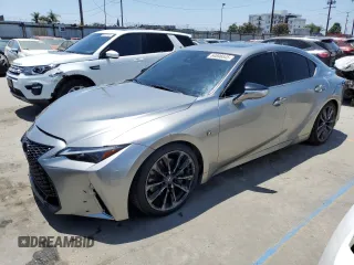 2023 Lexus IS 350 F Sport with VIN JTHGZ1B28P5065585, listed as a Copart auction lot 64696645 with 33,388 mi miles and Salvage title. Bid and sale history available at DreamBid. Image 1.