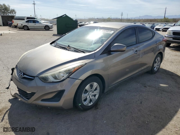2016 Hyundai Elantra SE with VIN 5NPDH4AE5GH685119, listed as a Copart auction lot 50834835 with 59,523 mi miles and Salvage Title. Bid and sale history available at carsss.com. Image 1.