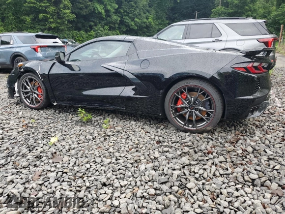 2025 Chevrolet Corvette 3LT with VIN 1G1YC3D48S5103111, listed as a Copart auction lot 63459825 with 1,499 mi miles and Salvage title. Bid and sale history available at DreamBid. Image 2.