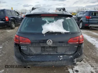2017 Volkswagen Golf SportWagen SE with VIN 3VWC17AU1HM509704, listed as a Copart auction lot 83662574 with 176,875 mi miles and Salvage Title. Bid and sale history available at carsss.com. Image 6.