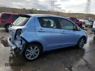 2013 Toyota Yaris L with VIN JTDKTUD30DD563690, listed as a Copart auction lot 50710715 with 98,331 mi miles and Salvage Title. Bid and sale history available at DreamBid. Image 3.