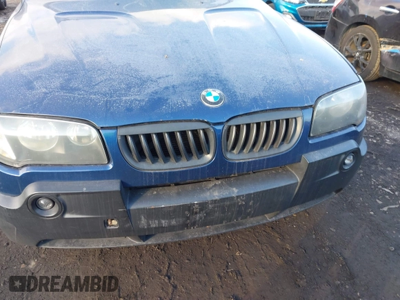 2004 BMW X3 2.5i with VIN WBXPA73454WC43220, listed as a IAAI auction lot 41431030 with 999,999 mi miles. Bid and sale history available at carsss.com. Image 6.