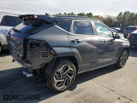 2024 Hyundai Kona N Line with VIN KM8HACA30RU150038, listed as a Copart auction lot 78178754 with 4,667 mi miles and Salvage Title. Bid and sale history available at carsss.com. Image 3.