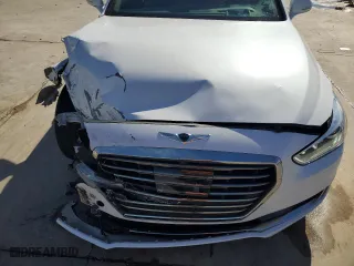 2019 Genesis G90 5.0L Ultimate with VIN KMHG54JH0KU050836, listed as a Copart auction lot 80133504 with 72,720 mi miles and Salvage Title. Bid and sale history available at carsss.com. Image 11.