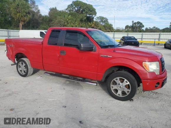 2009 Ford F-150 STX with VIN 1FTRX12W99FA50996, listed as a Copart auction lot 42463195 with 200,788 mi miles and Salvage Title. Bid and sale history available at carsss.com. Image 4.