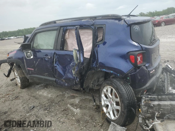 2017 Jeep Renegade Latitude with VIN ZACCJBBB3HPG47518, listed as a Copart auction lot 56196705 with Not provided miles and Non repairable. Bid and sale history available at DreamBid. Image 2.