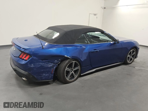 2024 Ford Mustang EcoBoost with VIN 1FAGP8UH7R5120554, listed as a Copart auction lot 62283245 with 27,619 mi miles and Clean title. Bid and sale history available at DreamBid. Image 3.