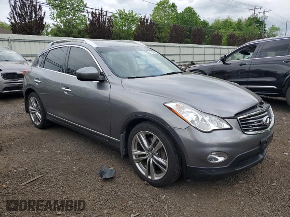 2012 Infiniti EX Journey with VIN JN1AJ0HR3CM452643, listed as a Copart auction lot 57206225 with 172,185 mi miles and Salvage title. Bid and sale history available at DreamBid. Image 4.