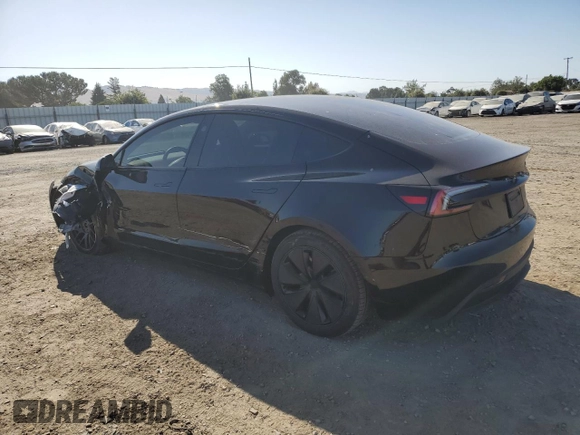 2025 Tesla Model 3 Long Range с VIN 5YJ3E1EB5SF941172, выставлен на аукционе Copart как лот 58968915 с пробегом 2 591 миль миль и Списание • Salvage title. История ставок и продаж доступна на DreamBid. Изображение 2.