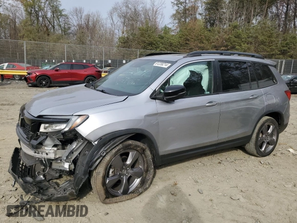 2020 Honda Passport Touring with VIN 5FNYF8H96LB004076, listed as a Copart auction lot 81239214 with 55,787 mi miles and Salvage title. Bid and sale history available at DreamBid. Image 1.