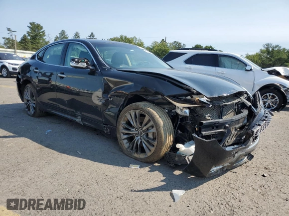 2019 Infiniti Q70 Luxe with VIN JN1BY1AR6KM585945, listed as a Copart auction lot 42006195 with 38,468 mi miles and Salvage title. Bid and sale history available at DreamBid. Image 4.