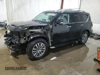 2022 Nissan Armada SL with VIN JN8AY2BD7N9676218, listed as a Copart auction lot 40213324 with 37,646 mi miles. Bid and sale history available at carsss.com. Image 1.